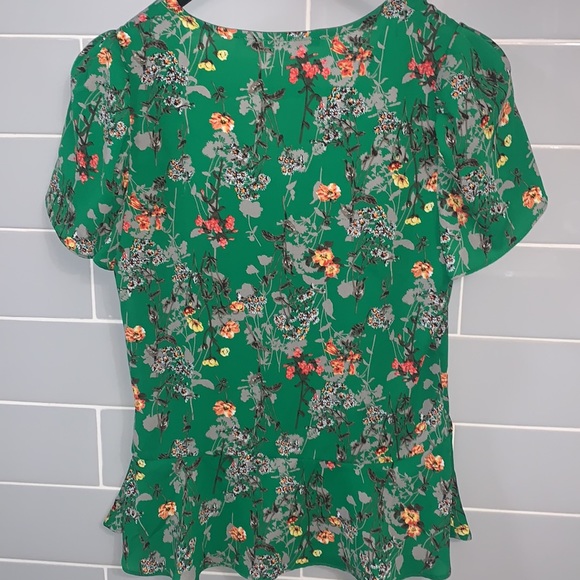 Green Floral Blouse - Picture 10 of 16
